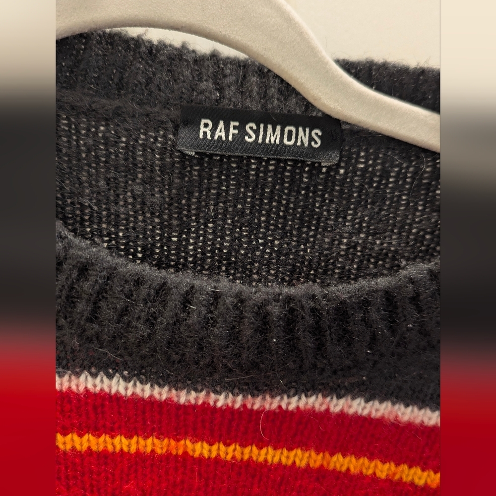 Raf Simons Multicolor Striped Crewneck Sweater - Picture 6 of 6